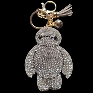 Baymax Rhinestone Bag Charm Keychain